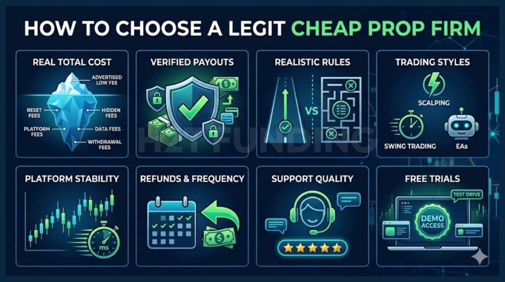 How We Choose the Cheapest Legit Prop Firm