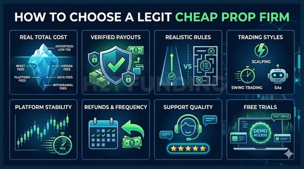 How We Choose the Cheapest Legit Prop Firm