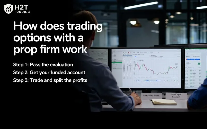 How does trading options with a prop firm work