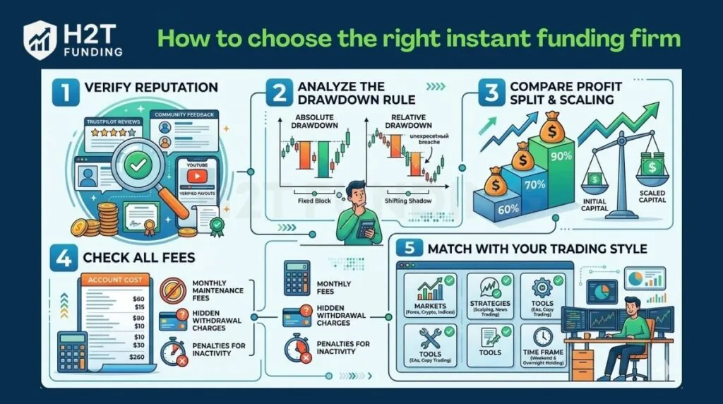 How to choose the right instant funding firm