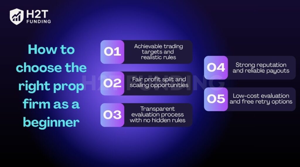How to choose the right prop firm as a beginner
