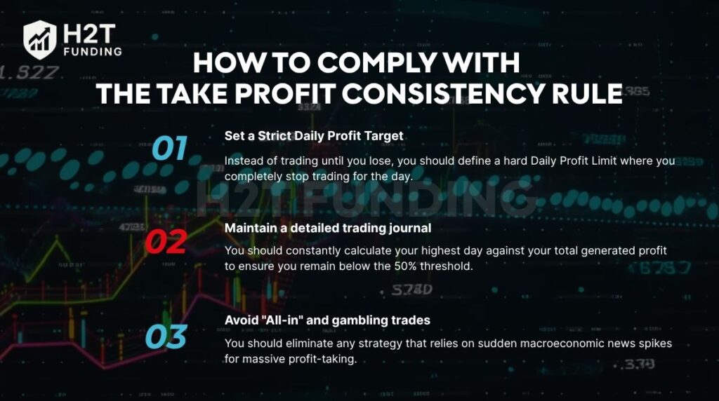How to comply with The Take Profit consistency rule