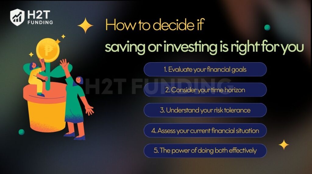 How to decide if saving or investing is right for you
