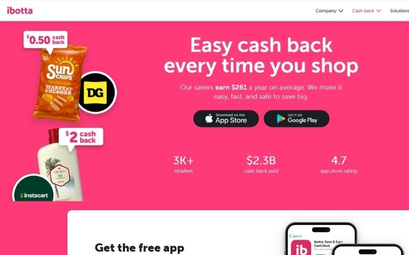 Ibotta is a popular cashback app that offers rewards for grocery shopping