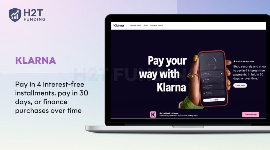 Klarna - Best for flexible shopping payments