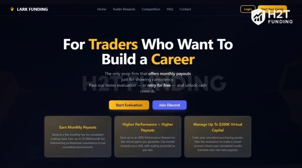 Lark Funding is a Canada-based proprietary trading firm that officially entered the market on June 1, 2022
