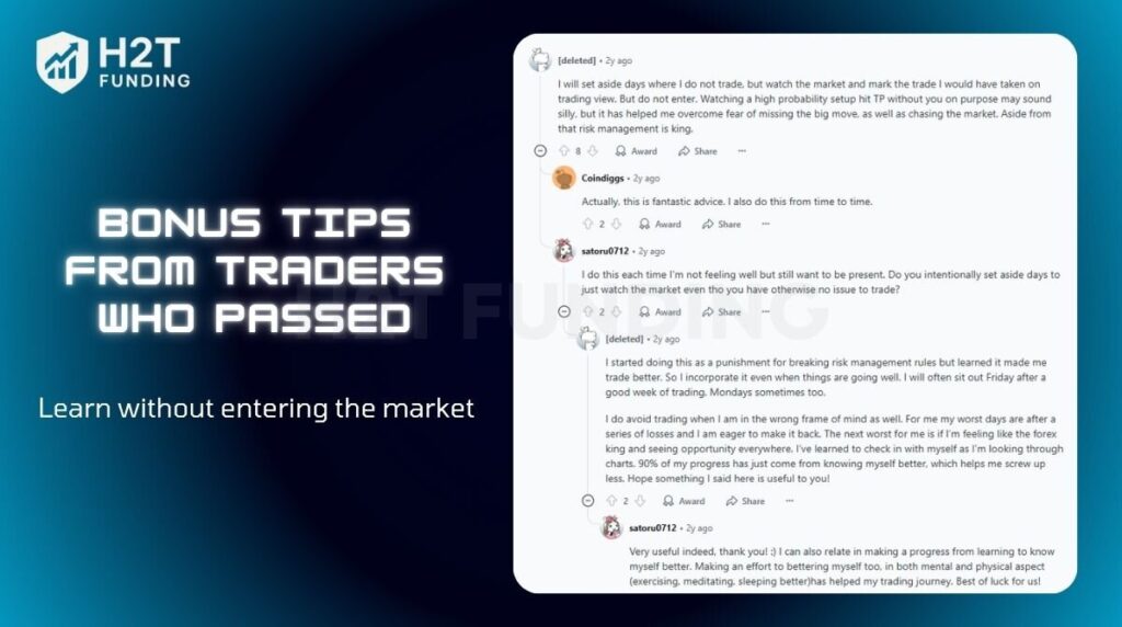Learn without entering the market