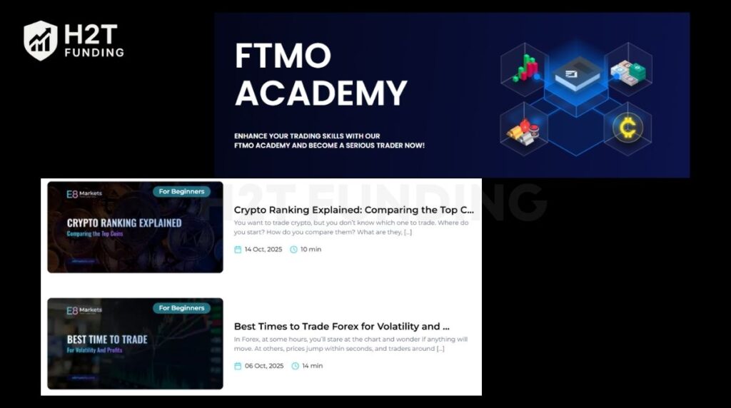 Learning materials are signs that a prop firm is invested in your long-term success