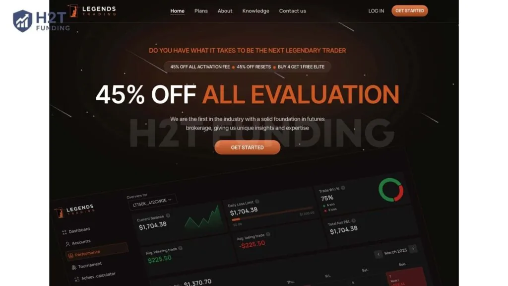 Legends Trading Homepage