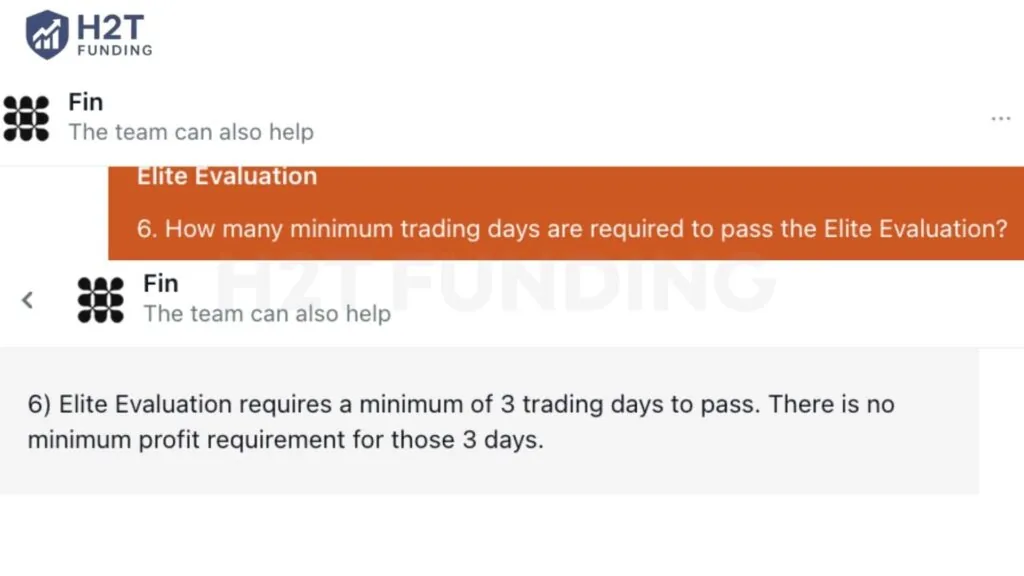 Legends Trading Live Chat Support about Elite minimum trading days (October 2026)