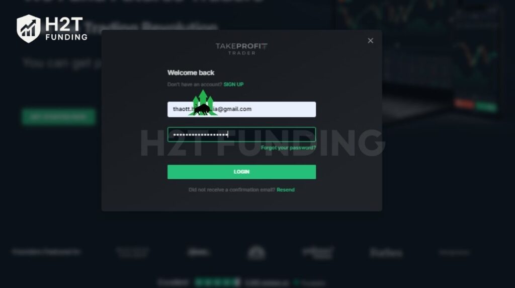 Login and visit the specific funded accounts section