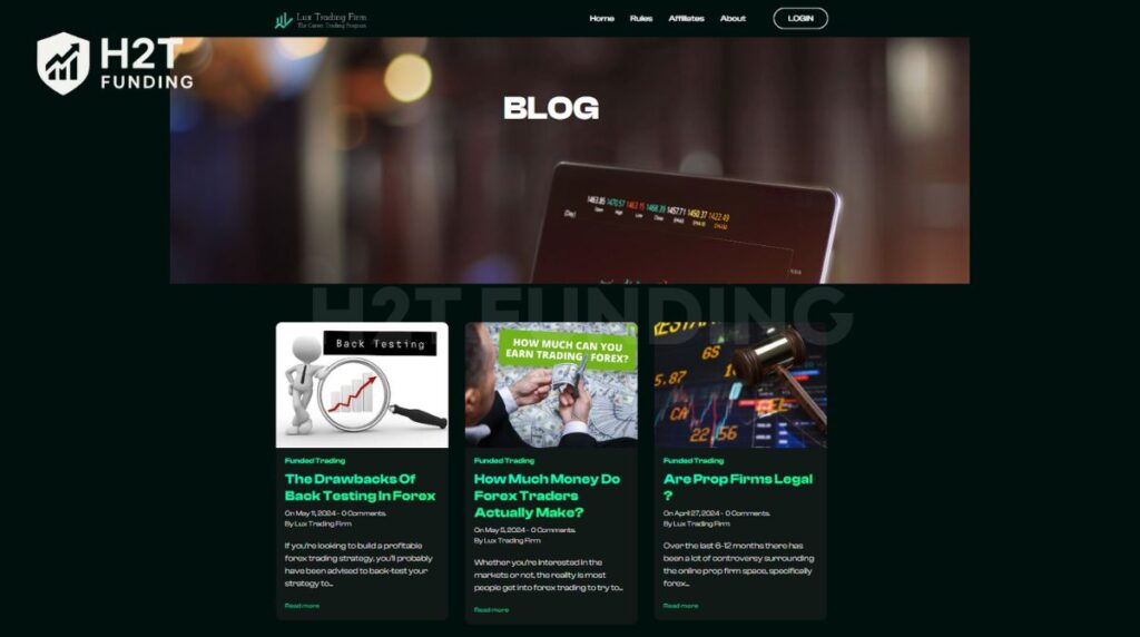 Lux Trading Firm blog