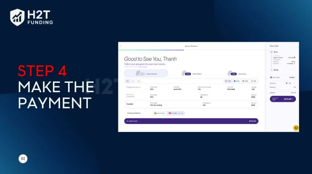 Make the payment