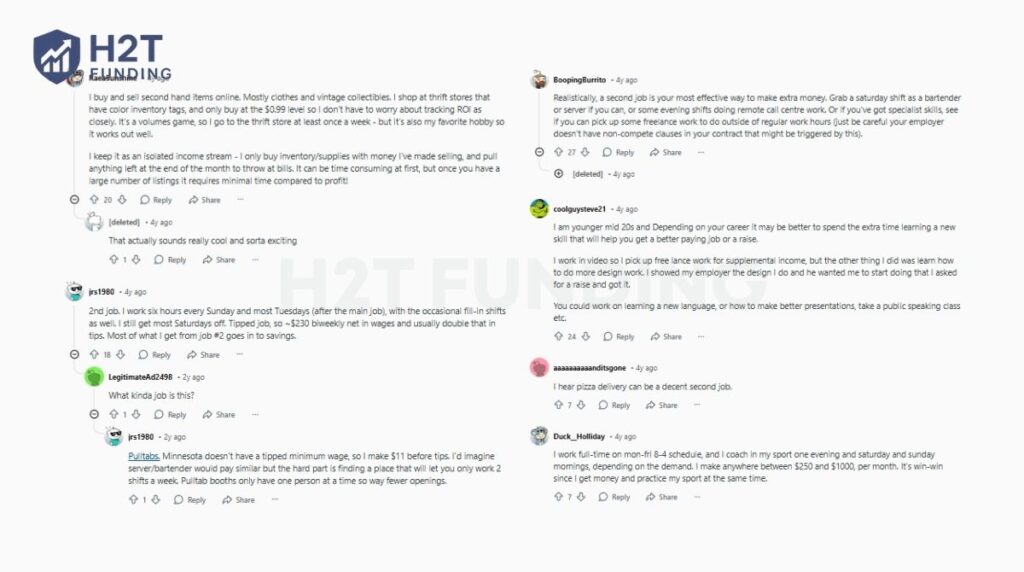 Many Redditors is confirming that part-time job is a reliable way to boost income