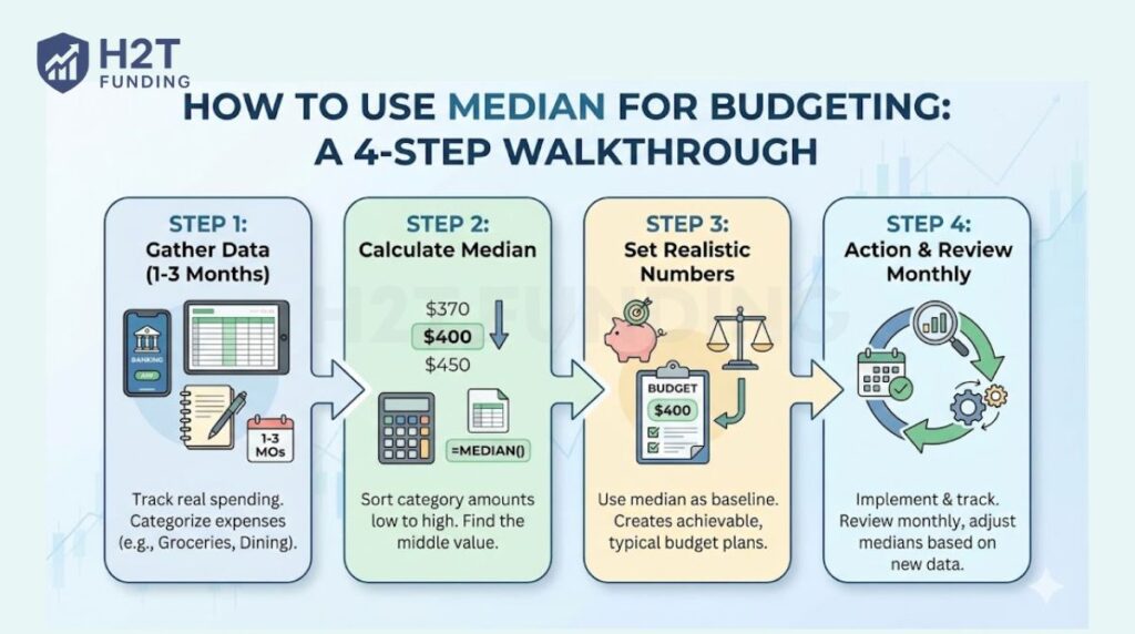 Master median budgeting in 4 simple steps