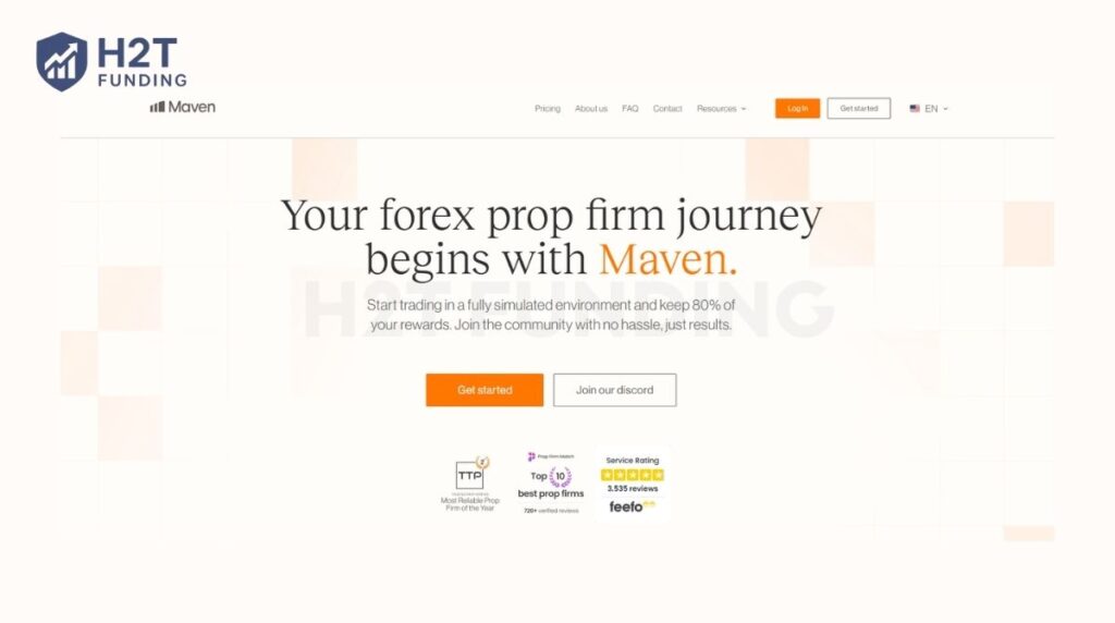 Maven Trading is a proprietary trading firm that provides simulated capital to skilled traders