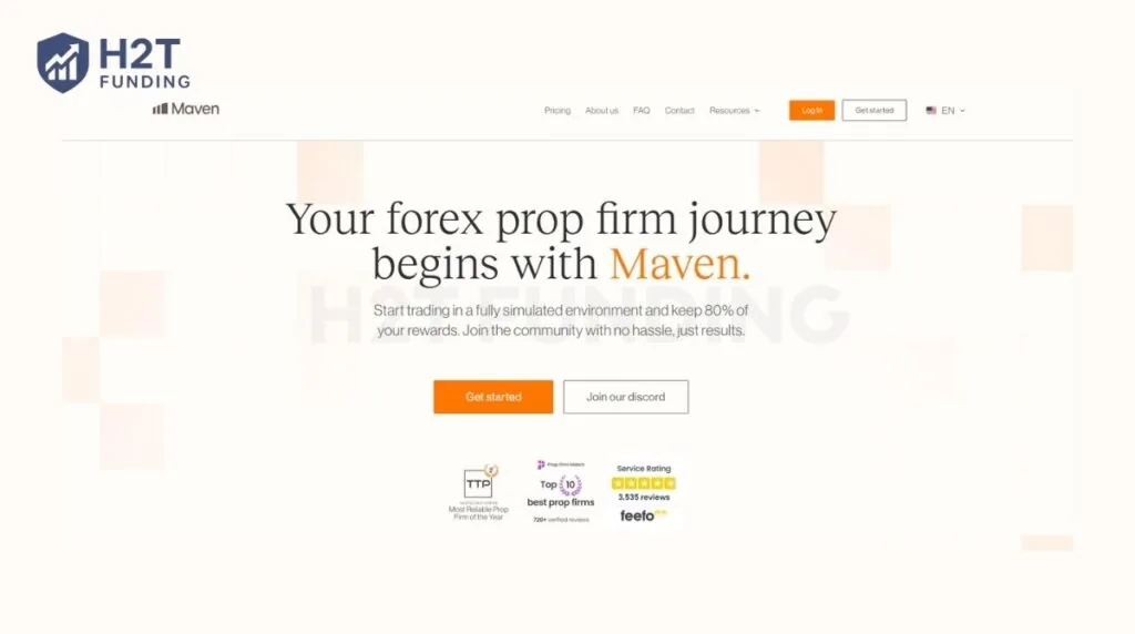 Maven Trading is a proprietary trading firm that provides simulated capital to skilled traders