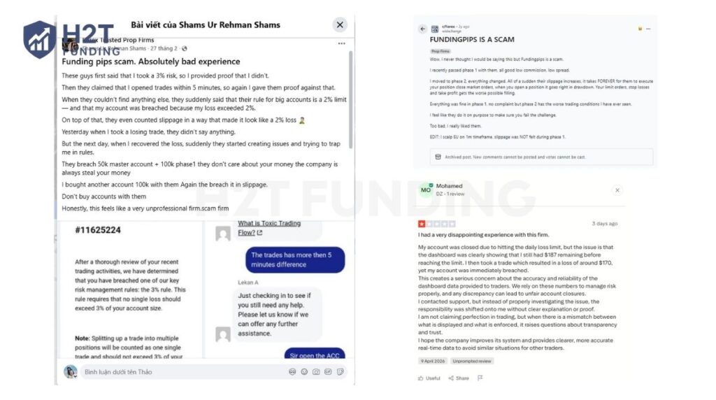 Nearly all negative reviews and scam accusations stem from traders being caught by surprise after getting funded