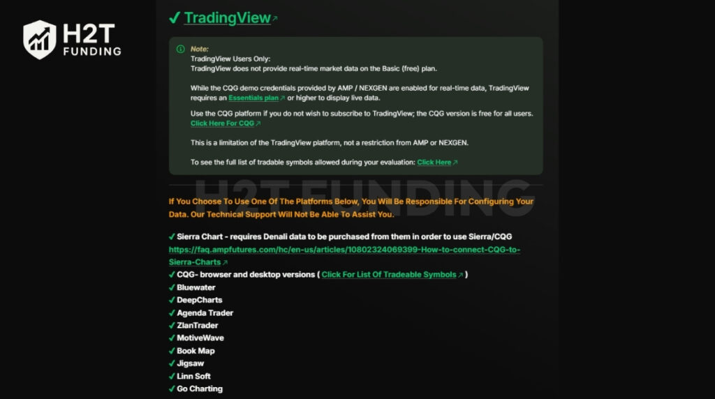 Nexgen ProTrader Funding's trading platform