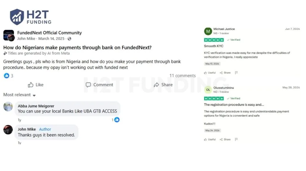 Nigerian traders share positive experiences with FundedNext