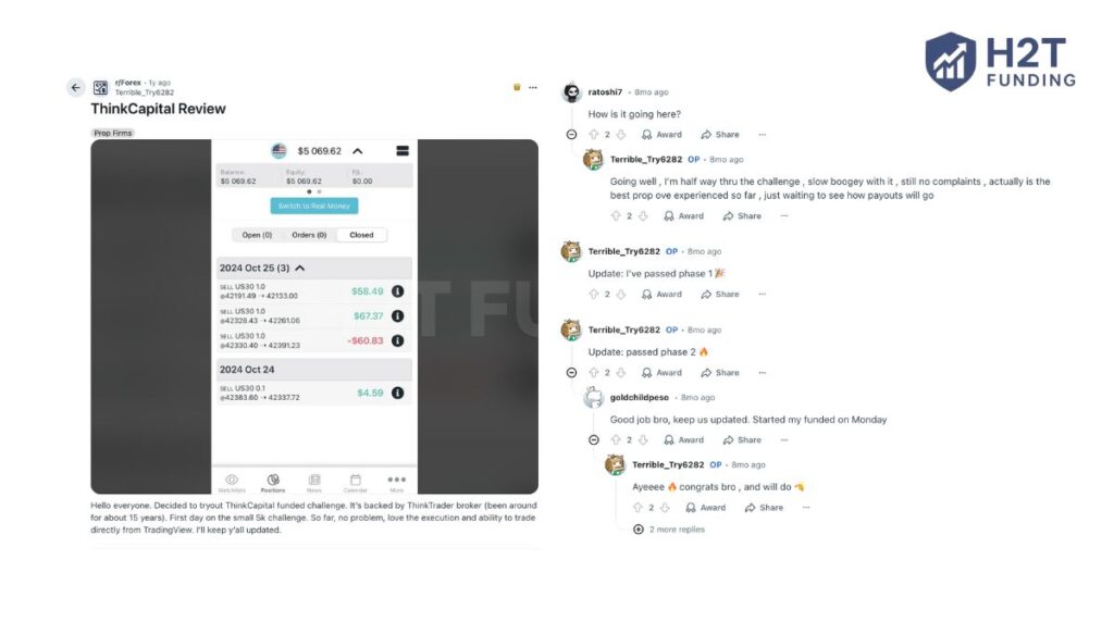 One trader on Reddit said the execution felt smooth from TradingView