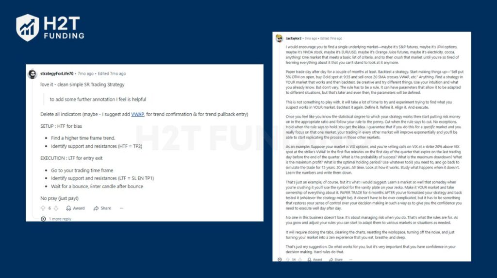 Opinions from the Reddit users