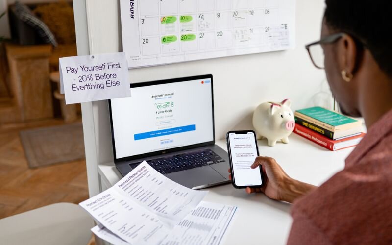 Pay-yourself-first method prioritizes savings and investments before any other spending