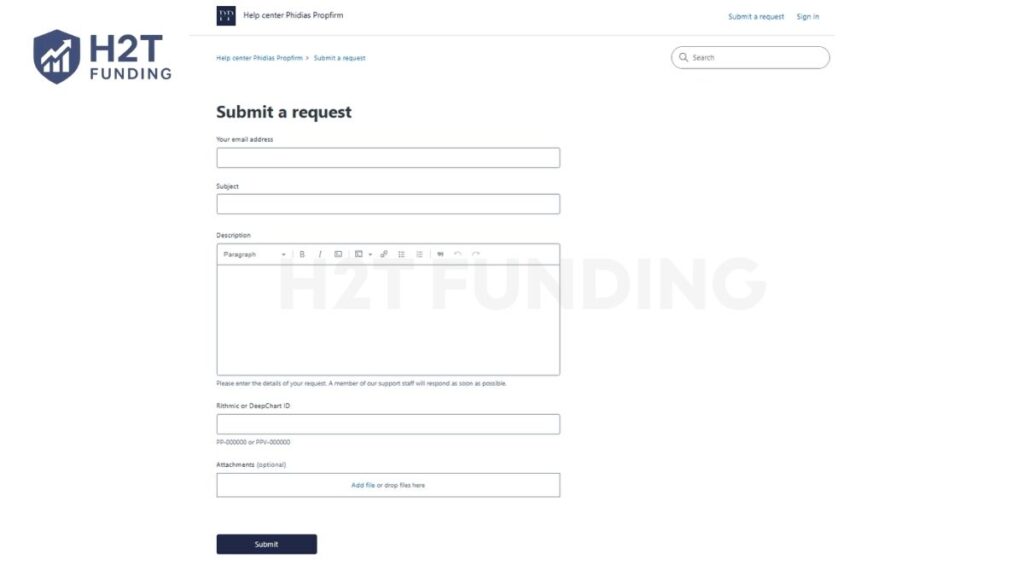 Phidias prop firm help center