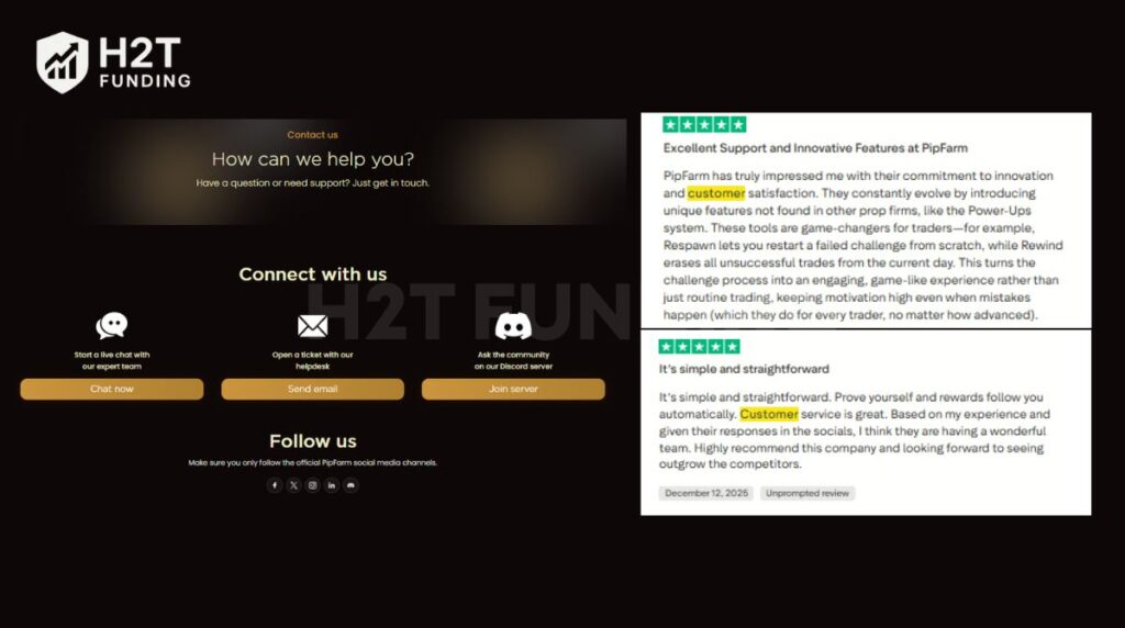 PipFarm offers a modern, multi-channel approach to customer support