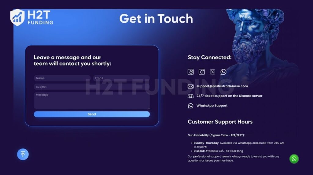 Plutus Trade Base customer support channels