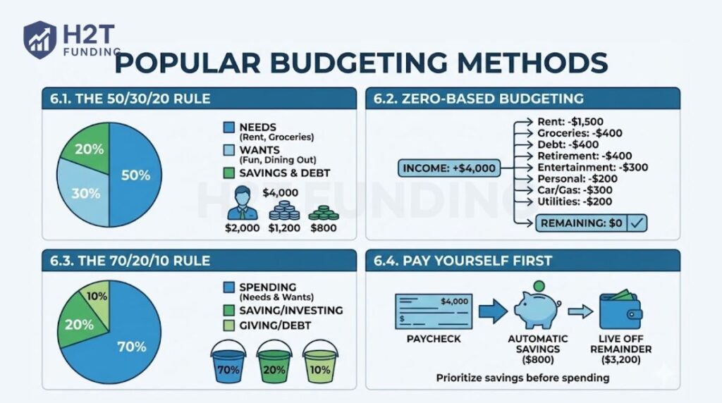 Popular budgeting methods