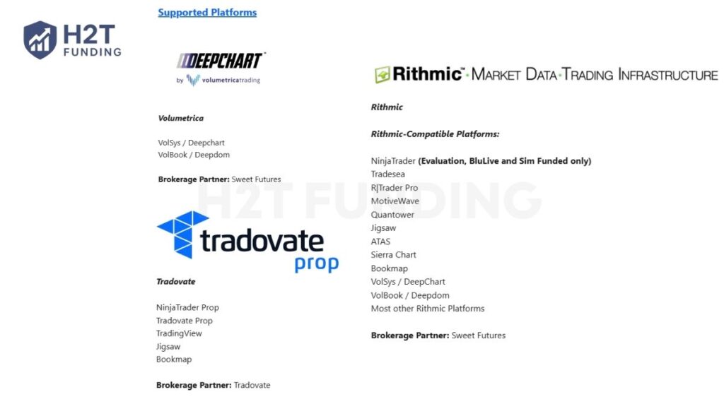 Professional connectivity via Rithmic and Tradovate, supporting advanced tools like ATAS, Jigsaw, and Sierra Chart