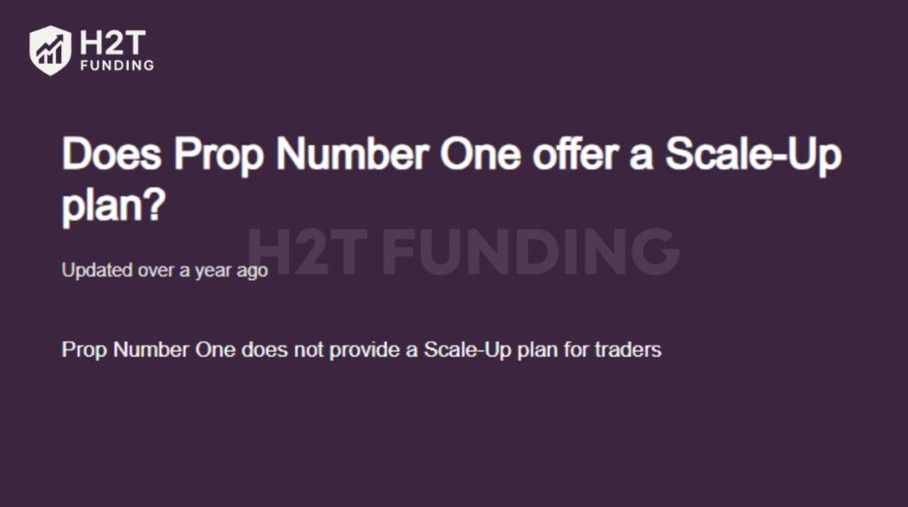 Prop Number One scaling plan