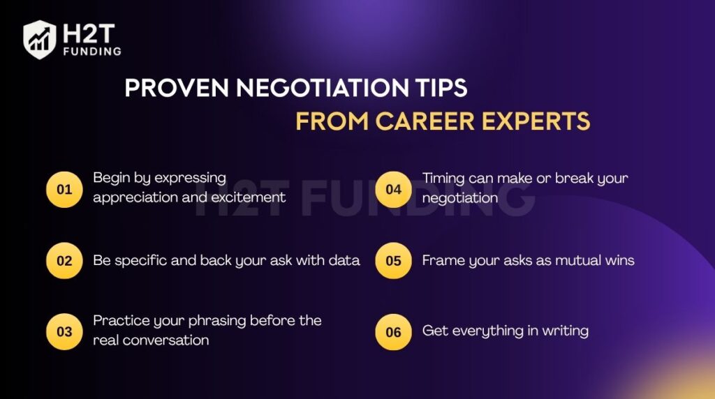 Proven negotiation tips from career experts