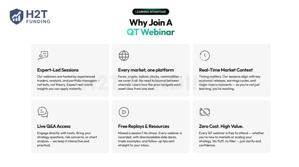 QT Funded live webinars