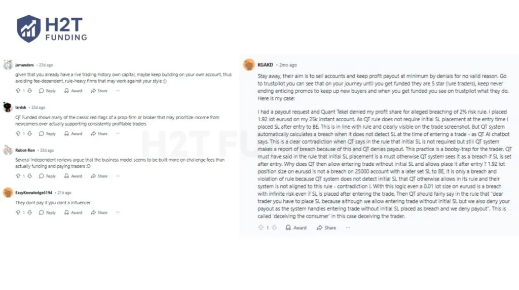 QT Funded reviews Reddit