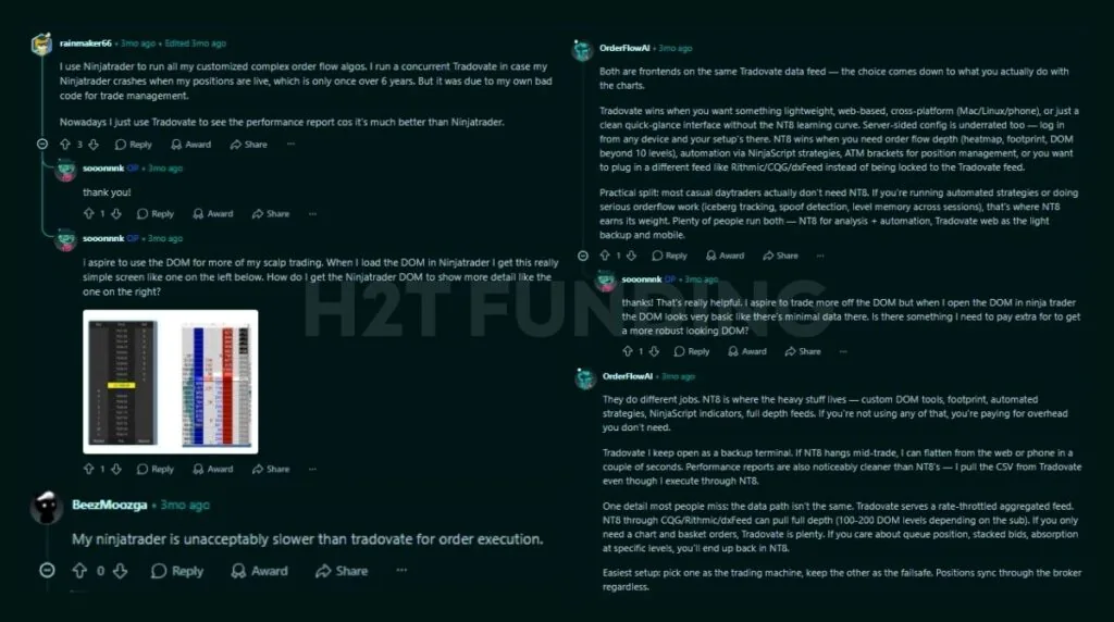 Reddit's Trader Opinion About NinjaTrader vs Tradovate