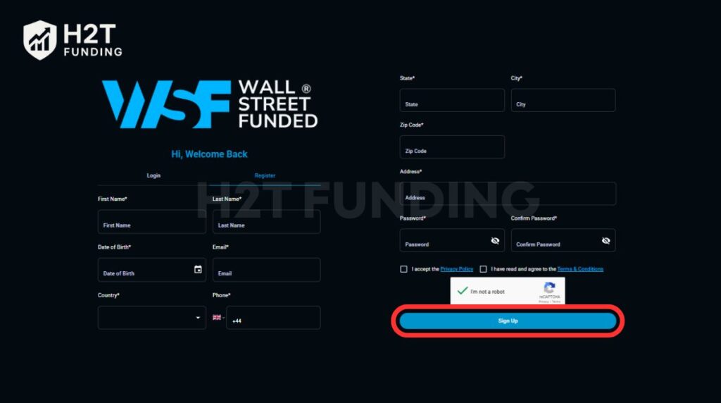 Register a new account