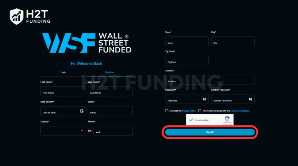 Register a new account