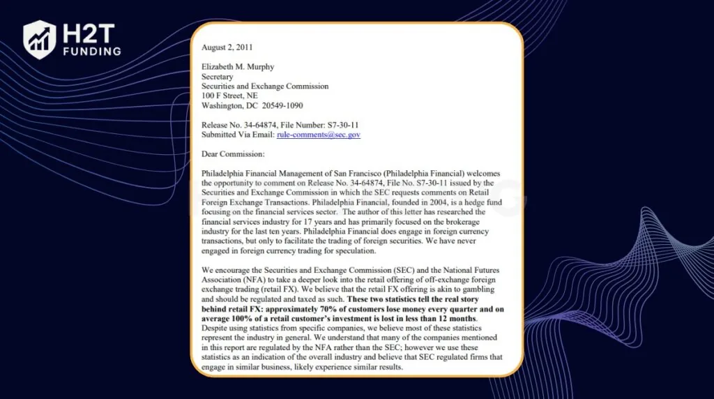 Report from the U.S. Securities and Exchange Commission
