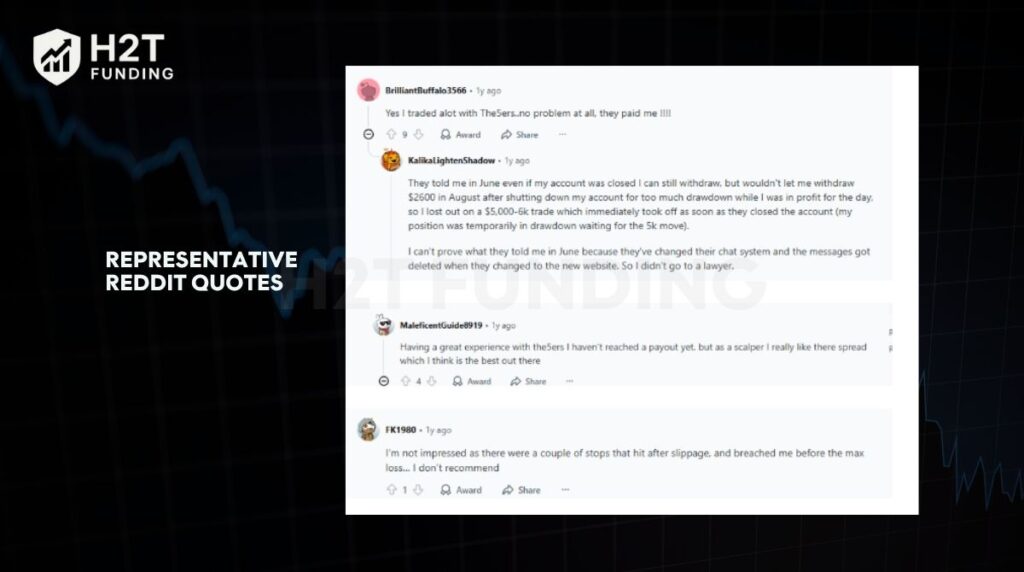 Representative Reddit quotes