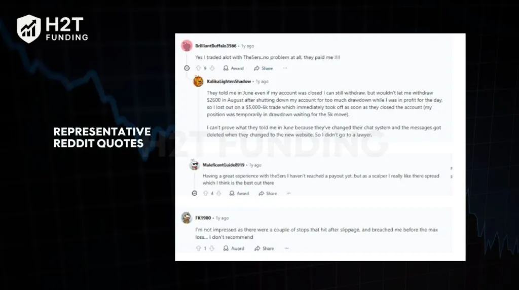 Representative Reddit quotes