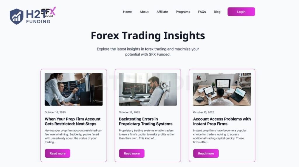 SFX Funded's blog content