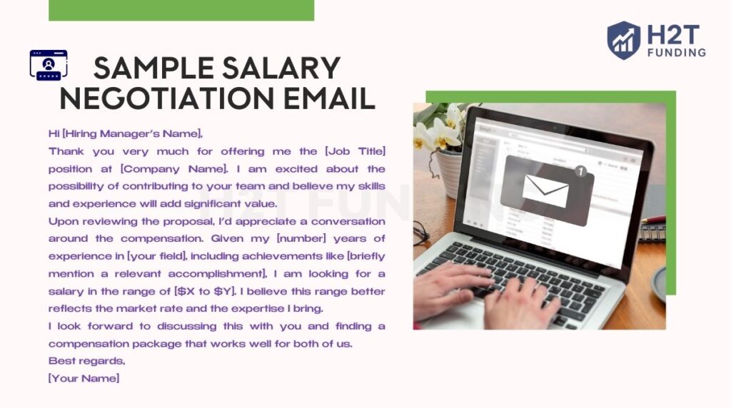 Sample salary negotiation email