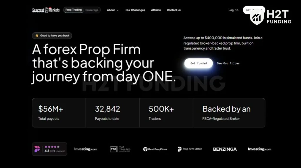 Seacrest Funded is a proprietary trading firm backed by Seacrest Markets