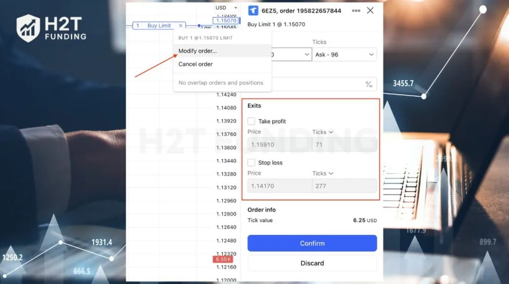 Select Modify Order