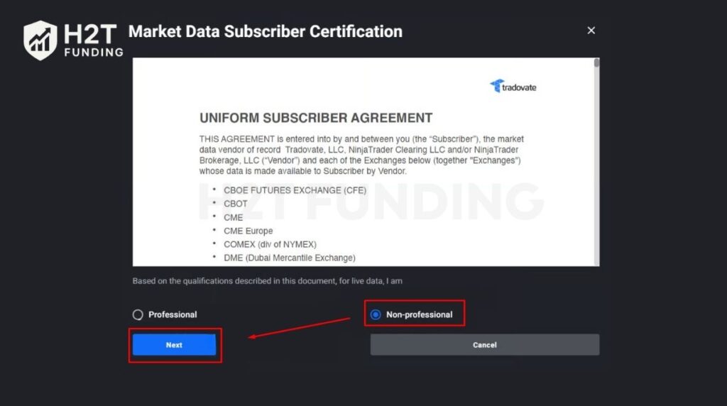 Select the Non-professional classification