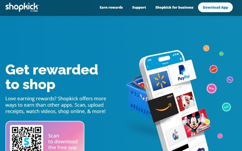 Shopkick offers users to gain "kicks" through activities like visiting stores, scanning product barcodes