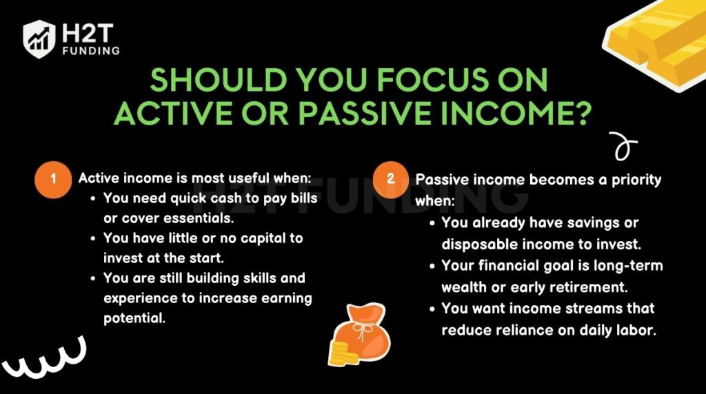Should you focus on active or passive income