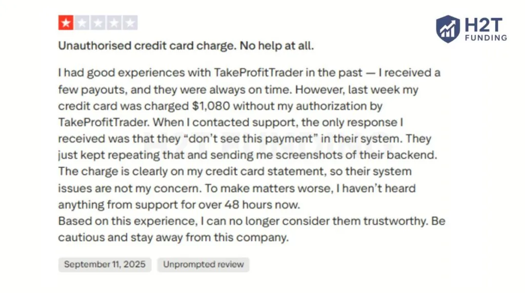 Some reviews on Trustpilot highlight issues with support and billing